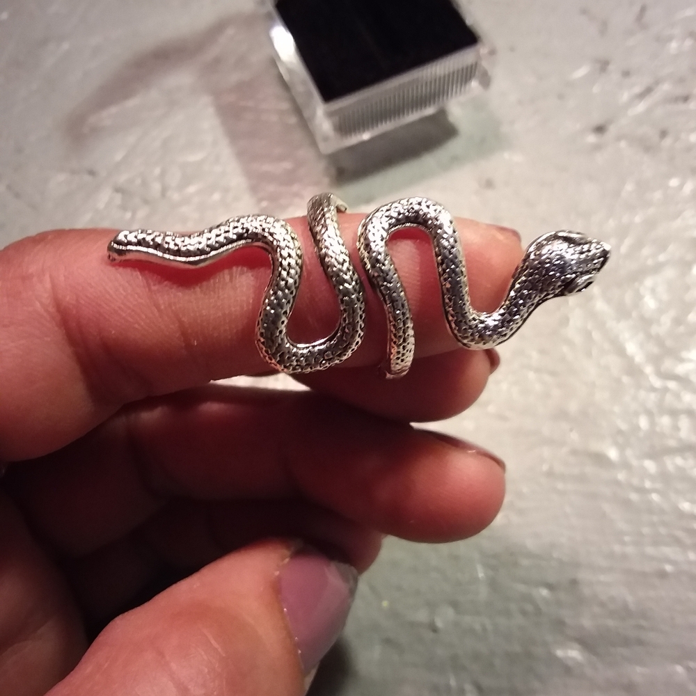 Silver Snake Ring - Picture 2 of 3